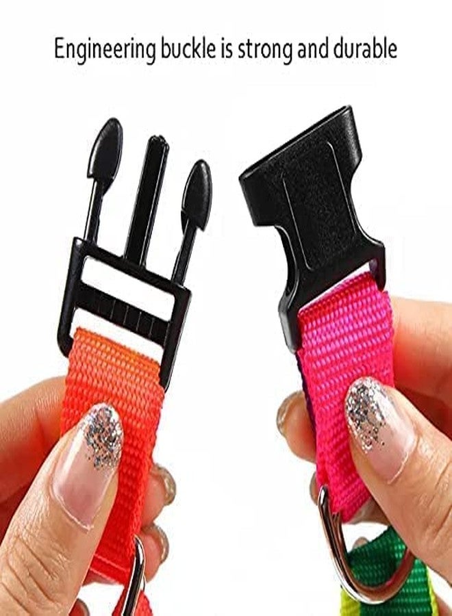 Pups&Pets طقم سرج صدر قابل للتعديل ومقود للكلاب من Pups&Pets | سرج آمن من النايلون بألوان قوس قزح، مقاس 1 بوصة، مع مقود للكلاب متوسطة الحجم (قابل للتعديل من 46 إلى 68 سم) - Image 4